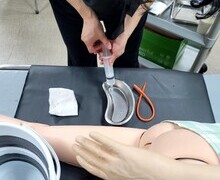관장(enema) 실습 진행